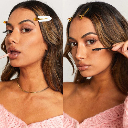 10 pièces/ensemble Pinces à cheveux sans couture et sans pliure, barrette pour frange latérale, accessoires de maquillage et de lavage du visage pour femmes et filles, épingles à cheveux de coiffure