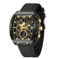 Montre électronique neuve, carrée, à double affichage, étanche, lumineuse, multicolore, pour homme