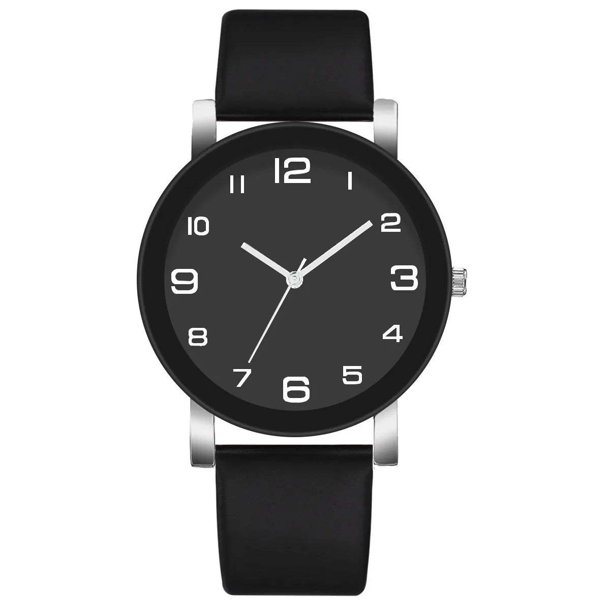 Montre homme de luxe de marque, décontractée, en cuir, à quartz, cadran rond simple, montre-bracelet pour homme, cadeau, montre homme