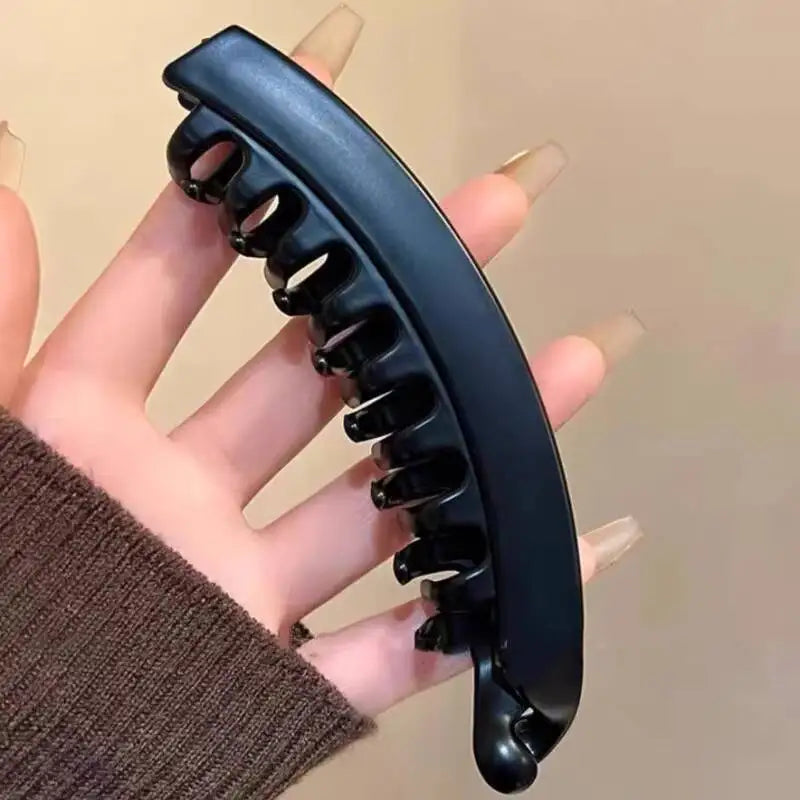 Pince à cheveux banane écaille de tortue, épingle à cheveux en forme de poisson pour femmes, accessoires de cheveux, pinces à cheveux torsadées, barrettes pour queue de cheval, coiffure