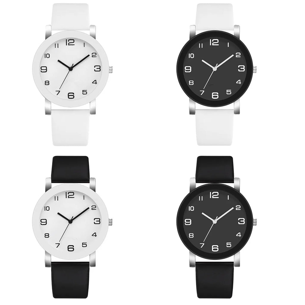 Montre homme de luxe de marque, décontractée, en cuir, à quartz, cadran rond simple, montre-bracelet pour homme, cadeau, montre homme