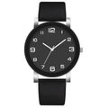 Montre homme de luxe de marque, décontractée, en cuir, à quartz, cadran rond simple, montre-bracelet pour homme, cadeau, montre homme