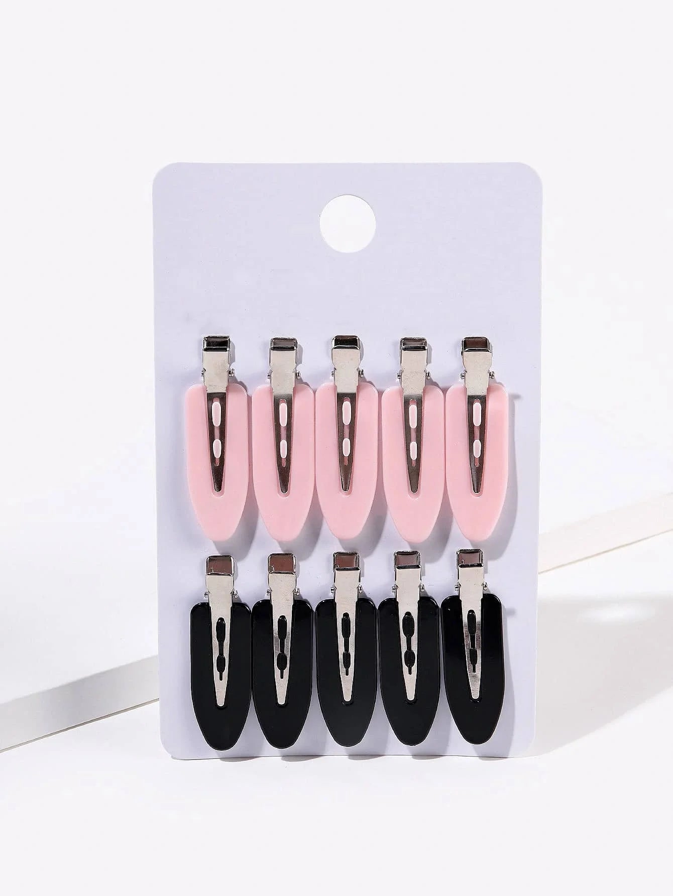 10 pièces/ensemble Pinces à cheveux sans couture et sans pliure, barrette pour frange latérale, accessoires de maquillage et de lavage du visage pour femmes et filles, épingles à cheveux de coiffure