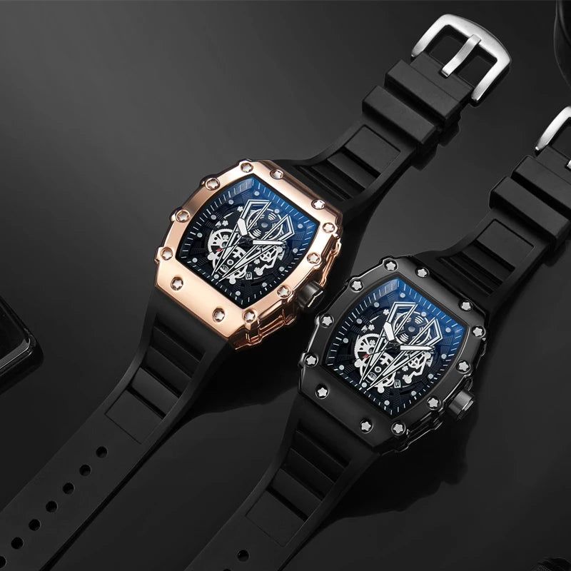 Montre Foreign Trade à grand cadran pour homme, quartz, étanche, sport, carrée, lumineuse pour homme