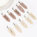 10 pièces/ensemble Pinces à cheveux sans couture et sans pliure, barrette pour frange latérale, accessoires de maquillage et de lavage du visage pour femmes et filles, épingles à cheveux de coiffure