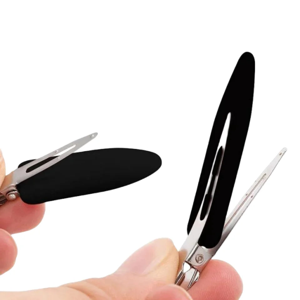 10 pièces/ensemble Pinces à cheveux sans couture et sans pliure, barrette pour frange latérale, accessoires de maquillage et de lavage du visage pour femmes et filles, épingles à cheveux de coiffure