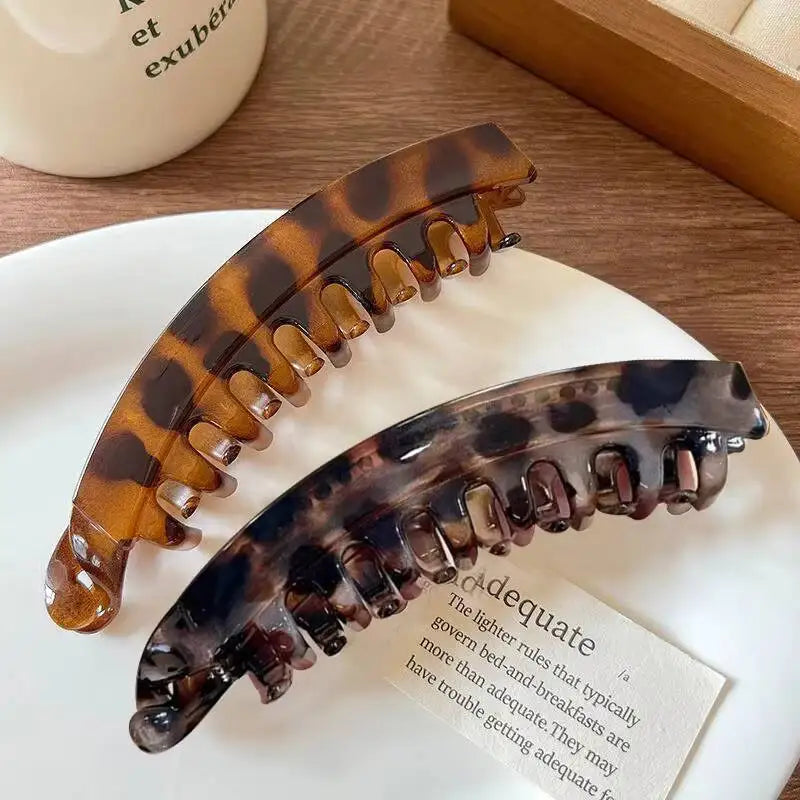 Pince à cheveux banane écaille de tortue, épingle à cheveux en forme de poisson pour femmes, accessoires de cheveux, pinces à cheveux torsadées, barrettes pour queue de cheval, coiffure